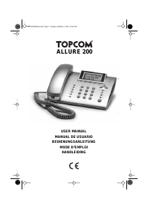 Manual Topcom Allure 200 Phone