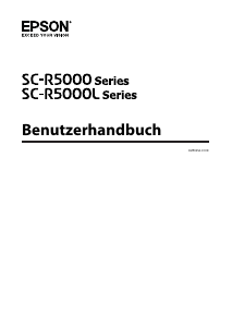 Bedienungsanleitung Epson SC-R5000L SureColor Drucker