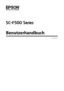 Bedienungsanleitung Epson SC-F501 SureColor Drucker