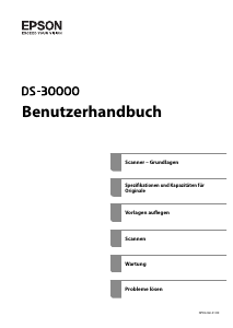 Bedienungsanleitung Epson DS-30000 Scanner