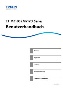 Bedienungsanleitung Epson ET-M2120 EcoTank Multifunktionsdrucker