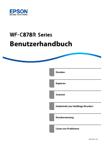 Bedienungsanleitung Epson WF-C878RDWF WorkForce Pro Multifunktionsdrucker