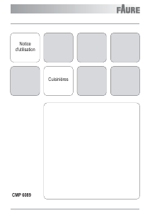 Mode d’emploi Faure CMP6089X Cuisinière