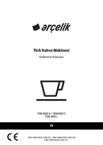 Kullanım kılavuzu Arçelik TKM 9961 B Telve Kahve makinesi