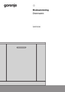 Bruksanvisning Gorenje GV672C60 Diskmaskin
