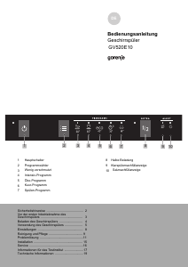 Bedienungsanleitung Gorenje GV520E10 Geschirrspüler