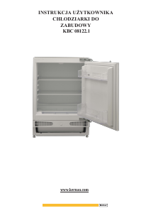 Посібник Kernau KBC 08122.1 Холодильник