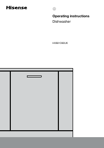 Bruksanvisning Hisense HV661D60UK Diskmaskin