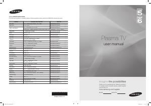 Manual Samsung PS50B560T7W Televisor plasma