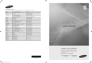 Bedienungsanleitung Samsung LE32B554M2P LCD fernseher