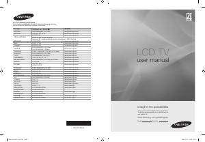 Bruksanvisning Samsung LE32A430T1 LCD TV