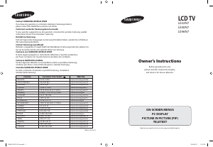 Manual de uso Samsung LE32N71B Televisor de LCD