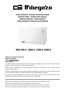 Manual de uso Orbegozo REH 1000 A Calefactor
