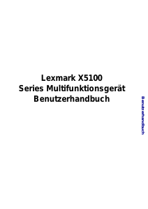 Bedienungsanleitung Lexmark X5150 Multifunktionsdrucker