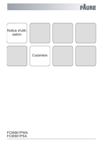 Mode d’emploi Faure FCI65611SA Cuisinière