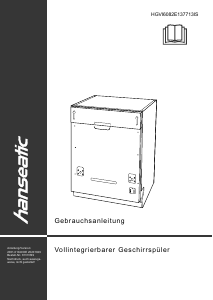 Manual Hanseatic HGVI6082E137713IS Dishwasher
