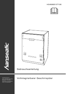 Handleiding Hanseatic HGVI6082E137713IS Vaatwasser