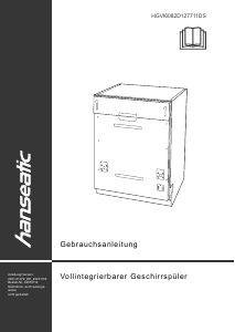 Bedienungsanleitung Hanseatic HGVI6082D127711DS Geschirrspüler