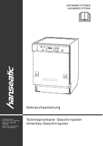 Handleiding Hanseatic HGU6082D137709HI Vaatwasser