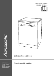 Handleiding Hanseatic HG6085D137609HW Vaatwasser