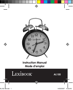 Manual Lexibook AL150 Despertador
