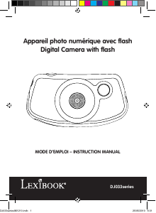 Manual Lexibook DJ033 Digital Camera