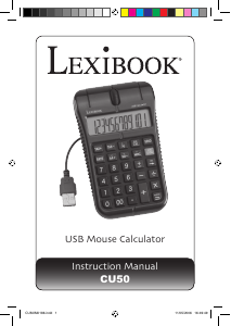 Manual Lexibook CU50 Calculadora