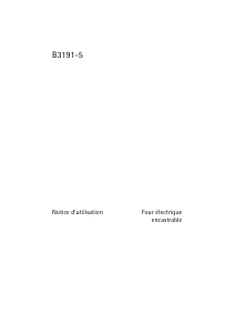 Mode d’emploi AEG B3191-5-M Four