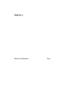 Mode d’emploi AEG B9878-5-M Four