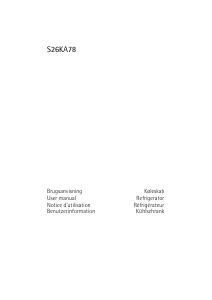 Handleiding AEG S26KA78 Koelkast