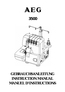 Mode d’emploi AEG 3500 Machine à coudre