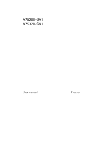 Bruksanvisning AEG A75280GA Frys