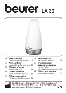 Bruksanvisning Beurer LA 30 Aromspridare