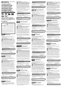 Manual Sony SR-8UYA Card SD