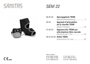 Bruksanvisning Sanitas SEM 22 TENS-apparat