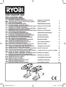 Manual de uso Ryobi CHI-1802 Atornillador taladrador