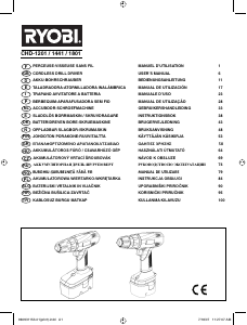 Instrukcja Ryobi CHD-1441 Wiertarko-wkrętarka