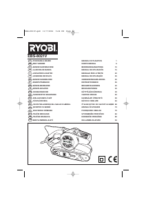 Kullanım kılavuzu Ryobi EBS-8021V Zımpara kayışı tezgahı
