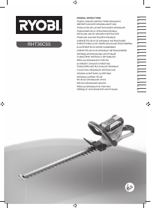 Manual de uso Ryobi RHT36C55 Tijeras cortasetos