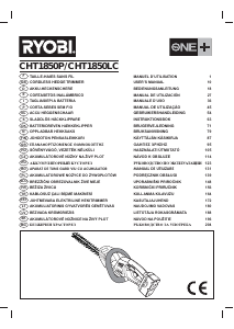 Manual Ryobi CHT1850LC Trimmer de gard viu
