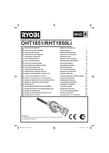 Handleiding Ryobi RHT1850Li Heggenschaar