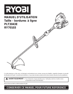 Mode d’emploi Ryobi PLT3043E Coupe-herbe