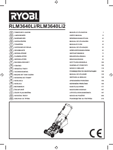 Manuale Ryobi RLM3640Li2 Rasaerba
