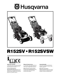 Manual de uso Husqvarna R152SVSW Cortacésped