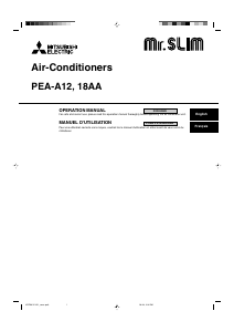 Mode d’emploi Mitsubishi PEA-A12 Climatiseur