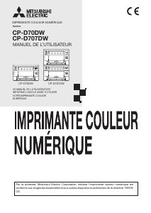 Mode d’emploi Mitsubishi CP-D70DW Imprimante photo