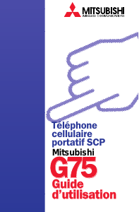Mode d’emploi Mitsubishi G75 Téléphone portable