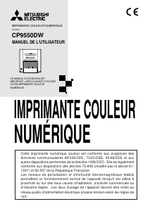 Mode d’emploi Mitsubishi CP9550DW Imprimante