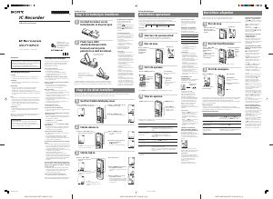 Handleiding Sony ICD-P110 Audiorecorder