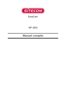 Mode d’emploi Sitecom VP-003 EasyCam Webcam
